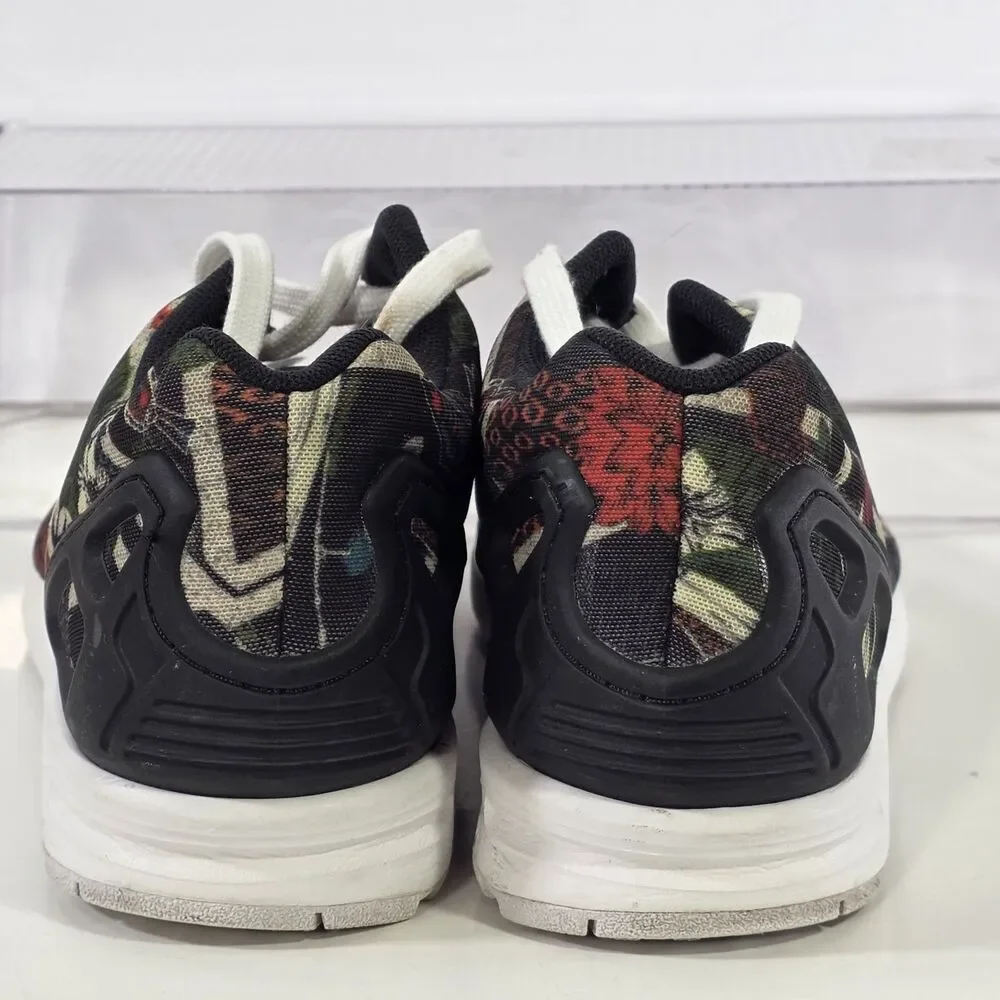 Men 9 Adidas Original Flux Torsion Floral Tropical Print Running Shoes  B25484